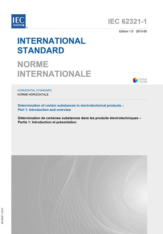 Cover IEC 62321-1:2013